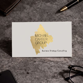 Modern Gold Consultant Professional 名刺
