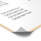 Modern Gold Diamond Price List Poster ポスター (角)