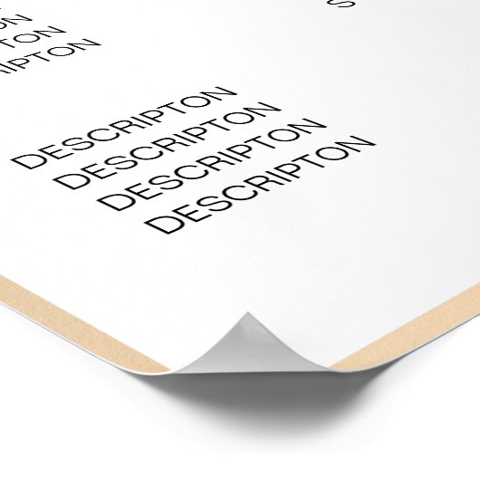 Modern Gold Diamond Price List Poster ポスター (角)