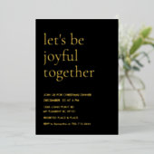 Modern Gold Foil “Let’s Be Joyful Together 箔招待状 (立ち正面)