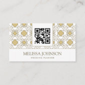 Modern Gold Geometric Appointment Card 予約カード (正面)