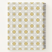 Modern Gold Geometric Luxury Notebook ノートブック (裏面)