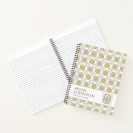 Modern Gold Geometric Luxury Notebook ノートブック