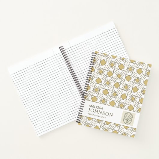 Modern Gold Geometric Luxury Notebook ノートブック (内部)