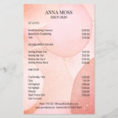 Modern Gold Glitter Flyer チラシ (正面)