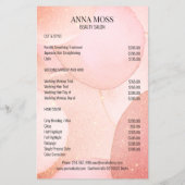 Modern Gold Glitter Flyer チラシ (裏面)