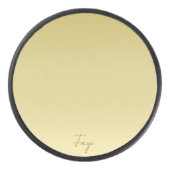 Modern gold gradient Luxury typography name アイスホッケーパック (正面)