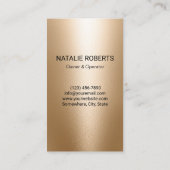 Modern Gold House Cleaning Service Housekeeping 名刺 (裏面)