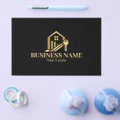 Modern Gold House Key Real Estate Agent チラシ (シングル)