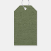 Modern Gold House Real Estate Olive Green Realtor ギフトタグ (裏面)