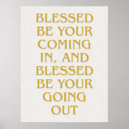 Modern Gold Jewish Wall Art - Piece 1 of 3 ポスター