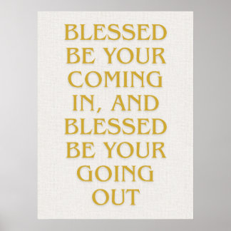 Modern Gold Jewish Wall Art - Piece 1 of 3 ポスター