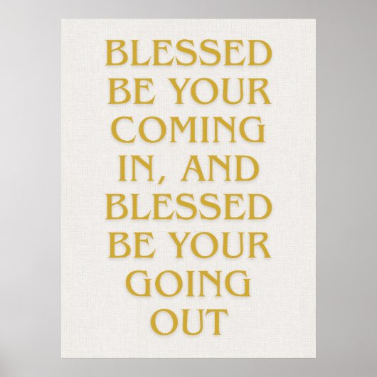 Modern Gold Jewish Wall Art - Piece 1 of 3 ポスター (正面)