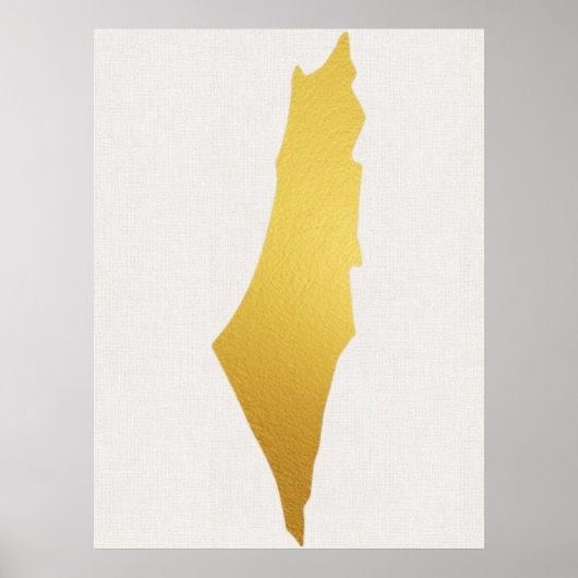 Modern Gold Jewish Wall Art - Piece 3 of 3 ポスター (正面)