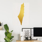 Modern Gold Jewish Wall Art - Piece 3 of 3 ポスター (ホームオフィス)