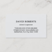 Modern Gold Lawn Care Logo Landscaping Service 名刺 (裏面)