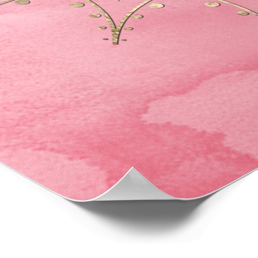 Modern  gold mandala ポスター (角)