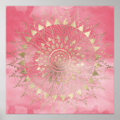 Modern  gold mandala ポスター (正面)