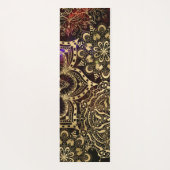 Modern Gold Mandala Pattern Custom Name ヨガマット (裏面)