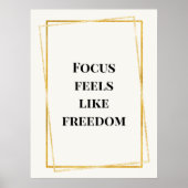 Modern Gold Minimalist Print Wall Art ポスター (正面)