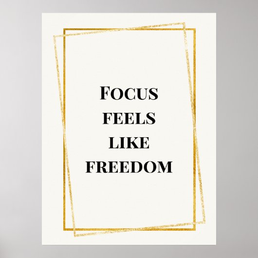 Modern Gold Minimalist Print Wall Art ポスター (正面)