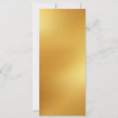 Modern gold party ticket invitations  招待状 (裏面)