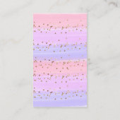 Modern Gold Pink Rainbow Baby Diaper Raffle エンクロージャーカード (裏面)