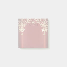 Modern Gold Red Floral Post it Notes ポストイット