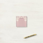 Modern Gold Red Floral Post it Notes ポストイット (デスク上)