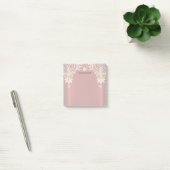Modern Gold Red Floral Post it Notes ポストイット (オフィス)
