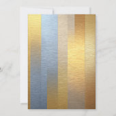 Modern Gold Silver 95th Birthday Party 招待状 (裏面)