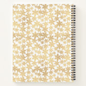 Modern Gold Snowflakes Christmas Recipes  ノートブック (裏面)