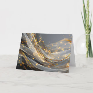 Modern Gold Swirl Greeting Card カード