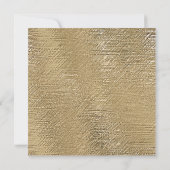 Modern Gold Texture Lined Personalized Name  ノートカード (裏面)