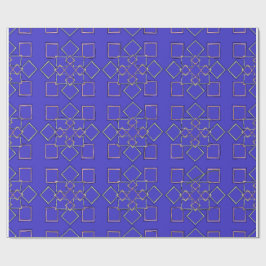 Modern Gold-Tone Geometric Pattern Wrapping Paper ラッピングペーパー