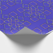 Modern Gold-Tone Geometric Pattern Wrapping Paper ラッピングペーパー (角)