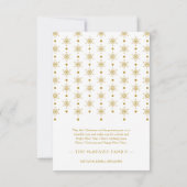 Modern Golden Merry Christmas Photo Baby (裏面)