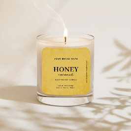 Modern Golden Rustic Label スクエアシール