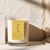 Modern Golden Rustic Label 長方形シール