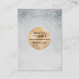 Modern Goldener Kreis Aquarell Grau Schwarz 名刺
