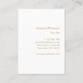 Modern Goldener Kreis Schwarz 名刺 (裏面)