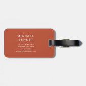 Modern Golf Sport Monogrammed ラゲッジタグ (裏面横)