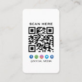Modern Google Review With QR Code  名刺 (裏面)