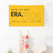Modern Grad Era 2026 Yellow Typography Banner 横断幕 (インサイチュ)