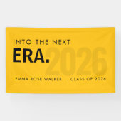 Modern Grad Era 2026 Yellow Typography Banner 横断幕 (横)