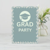 Modern Grad Party Invitation | Class of 2026 Gradu 招待状 (スタンド正面)
