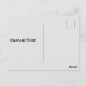 Modern Grad Photo Postcard - Minimal Announcement ポストカード (裏面)