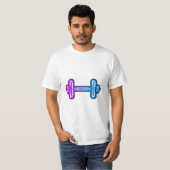 Modern Gradient Dumbbell T-Shirt Tシャツ (正面フル)