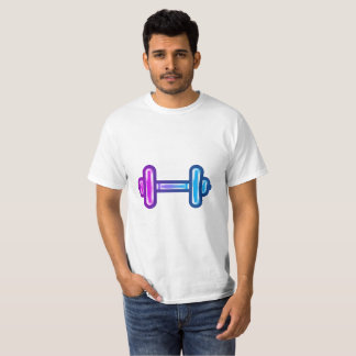 Modern Gradient Dumbbell T-Shirt Tシャツ