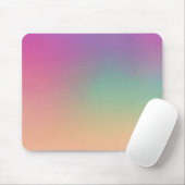 Modern Gradient Mouse Pad Pink Green Yellow マウスパッド (マウス)
